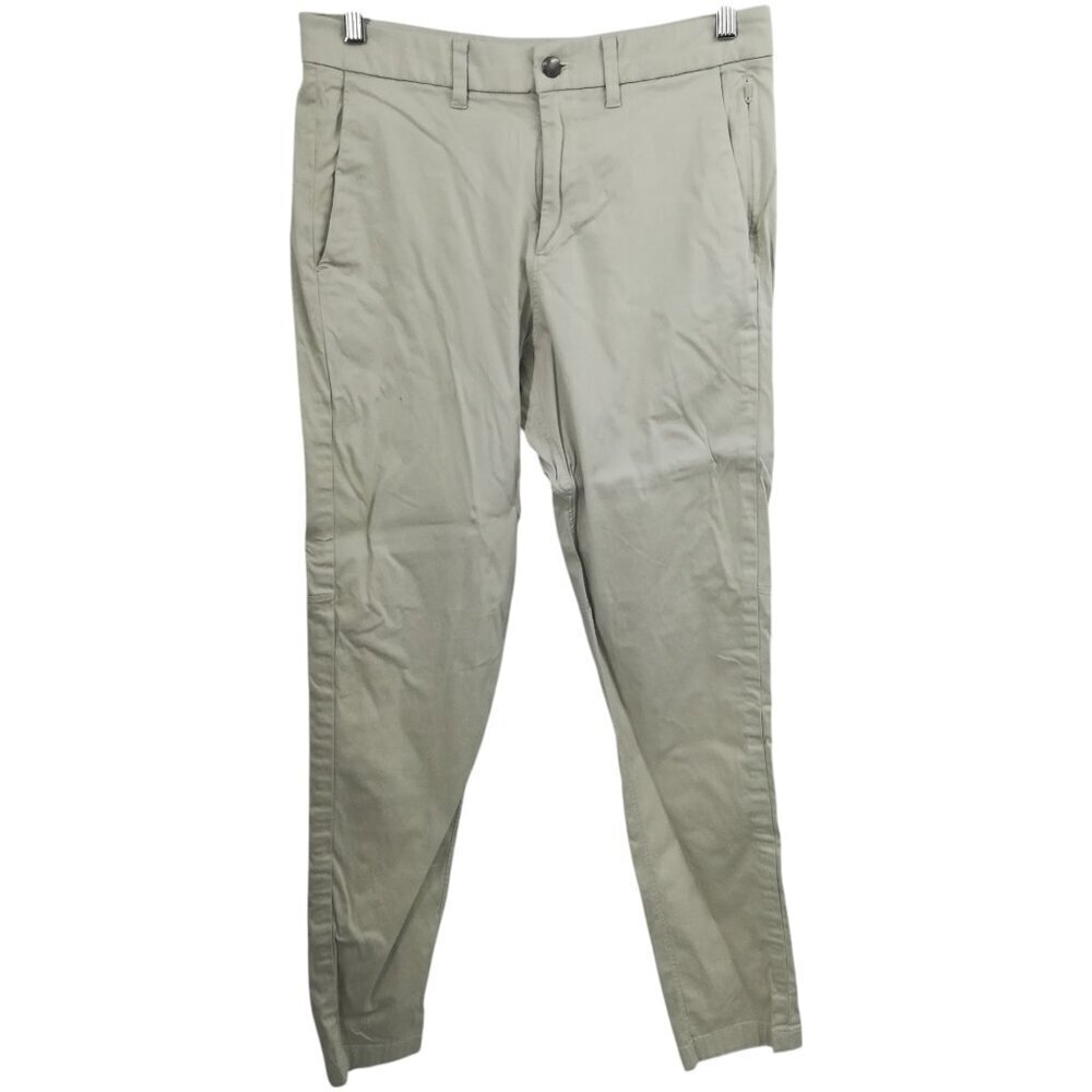 Lululemon Mens ABC Slim Fit Trousers Size 31 Pants Beige Pockets Performance